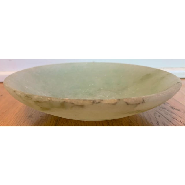 1980s Vintage Alabaster Plate For Sale - Image 4 of 7