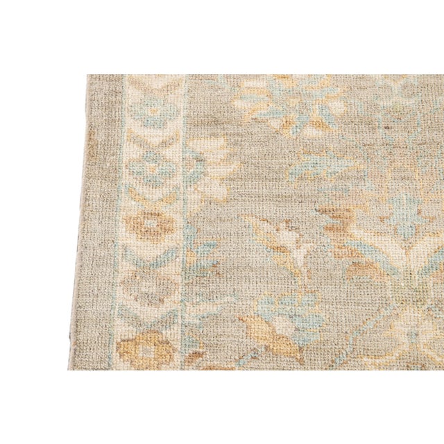 21st Century Modern Sultanabad Runner Rug 3 X 10 For Sale - Image 9 of 10