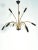 Stilnovo Mid-Century Italian 9-Arm Spider Pendant Light in Brass and Copper from Stilnovo, 1950s For Sale - Image 4 of 15