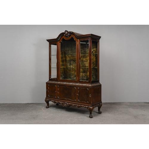 Art Nouveau Display Cabinet in Pine For Sale - Image 4 of 18