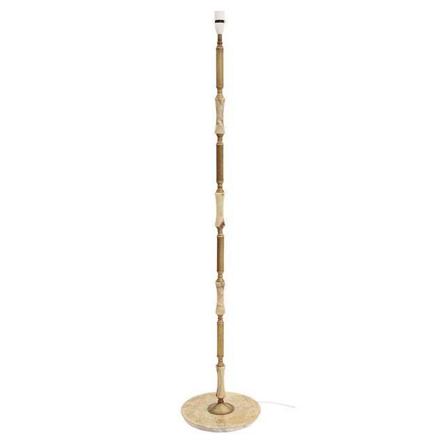 Vintage Ormolu and Onyx Standard Floor Lamp, 1950s For Sale - Image 9 of 9