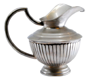Fluted Silver Teapot