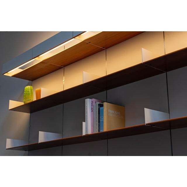 Mid-Century Modern Walnut Wall Unit by Fred Ruf for Knoll International, 1960s For Sale - Image 11 of 18
