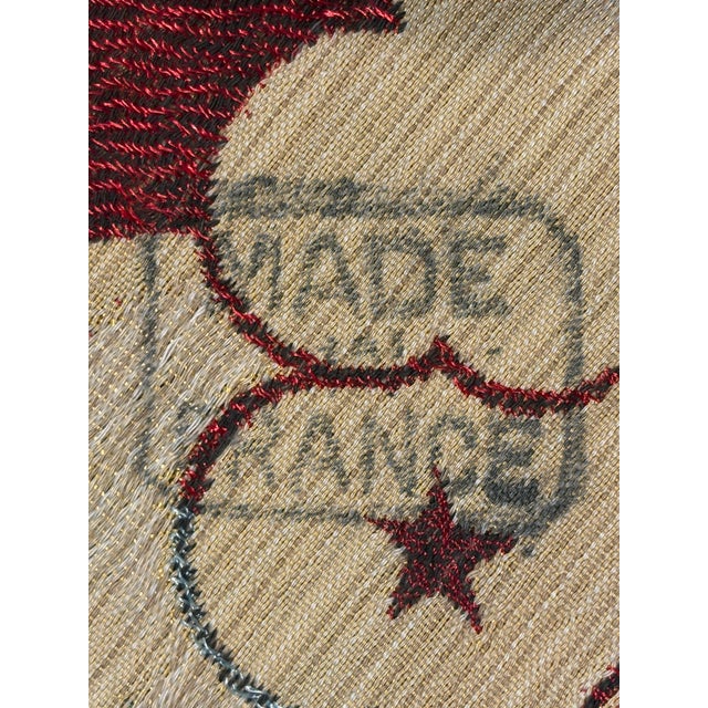 Textile Large Vintage French Islamic Jacquard Tapestry, Mecca & Medina, Made in France For Sale - Image 7 of 8