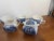 Farmhouse 1970s Liberty Blue Betsy Ross Tea Set Cups Creamers Sugar Bowl England Lot 9 Pcs For Sale - Image 3 of 15