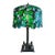 Rare c.1915 Unique Art Glass & Metal Co. Grapevine Leaded Glass Table Lamp With Egyptian Sphinx Bronze Base | Museum Quality For Sale