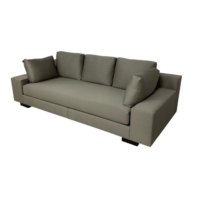 This Christian Liaigre for Holly Hunt sofa represents the pinnacle of contemporary seating design, where European...