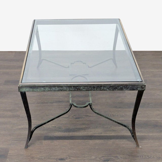 2000 - 2009 Carole Gratale Inc. Wrought Iron Coffee Table For Sale - Image 5 of 7