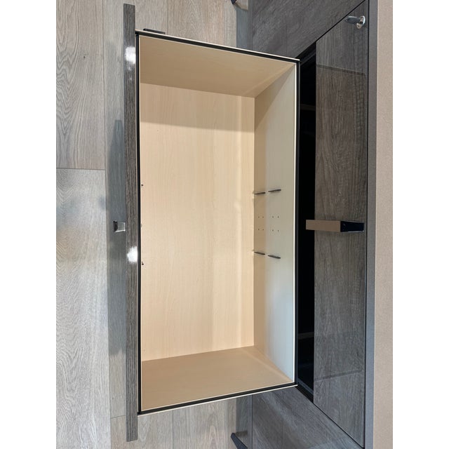 Alf Italia Montecarlo Credenza | Koto Grey High Gloss | Made in Italy | 2019 For Sale In Los Angeles - Image 6 of 9