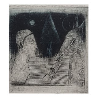 Ewa Kutylak, Rencontre, Mezzotint and Drypoint on Paper, 2013 For Sale