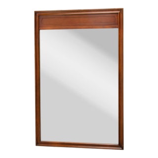 Unagusta Serene Walnut Wall Dresser Mirror For Sale