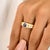 Not Yet Made - Made To Order Solid 18k Gold Gypsy Set Heart Sapphire Diamond Dome Ring Size 7 For Sale - Image 5 of 13
