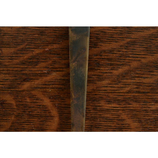 Bronze Heintz Arts & Crafts Sterling Silver on Bronze Letter Opener For Sale - Image 8 of 11