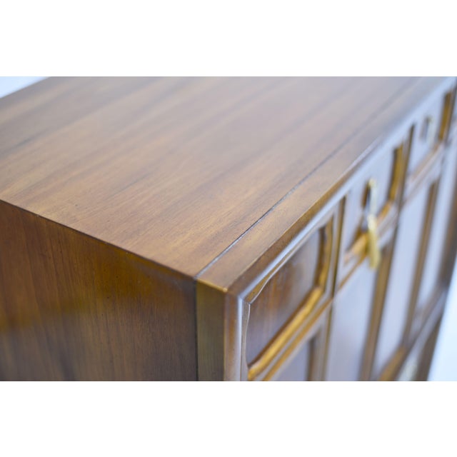 1970s Campaign Style Highboy by Henry M. Goodman Furniture For Sale - Image 12 of 15