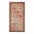 Galerie Shabab Collection Early 20th Century Handmade Khotan Scatter Rug in Coral and Grey For Sale