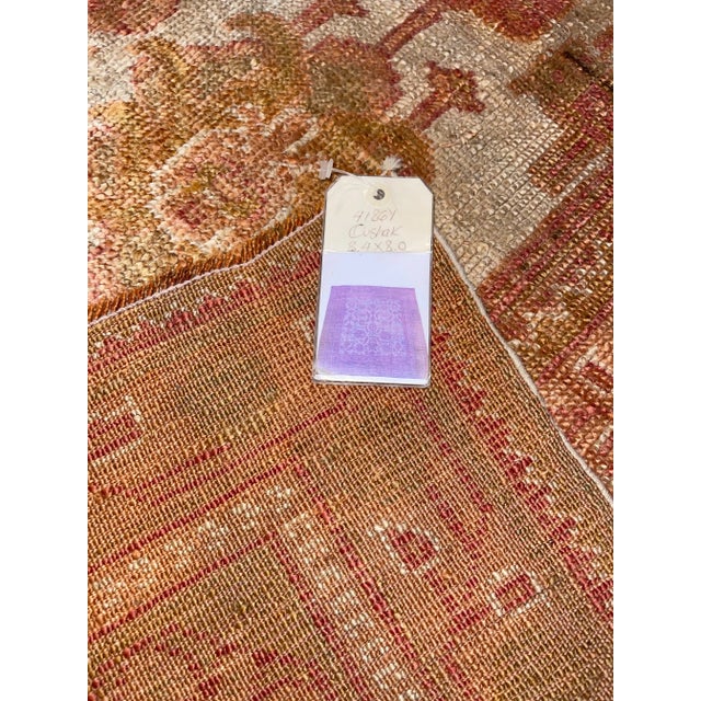 Ca.1880 Antique Turkish Oushak Floral Design Rug 8' X 8'4'' For Sale In Los Angeles - Image 6 of 9