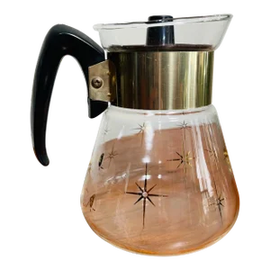 Vintage Corning Ware Starburst Coffee 4 Cup Carafe 1960s Era