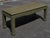 1970s 1970s Organic Modern Karl Springer Style Lacquered Green Grasscloth Console Table For Sale - Image 5 of 6