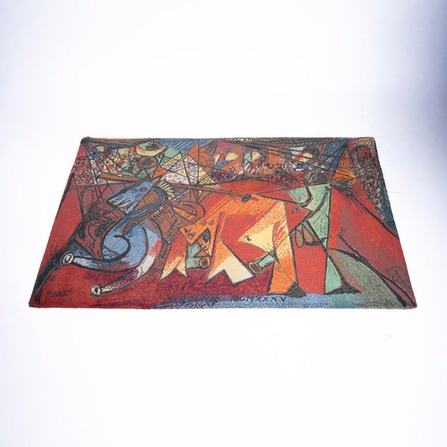 Wool Rug with Run of the Bulls by Pablo Picasso Print from Ege Axminster A/S, Denmark, 1990s For Sale - Image 11 of 16