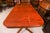 Brown Vintage Regency Revival Twin Pillar Flame Mahogany Dining Table For Sale - Image 8 of 16