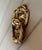 Hollywood Regency Early 20th Century Solid Brass Lion's Head Door Knocker For Sale - Image 3 of 4