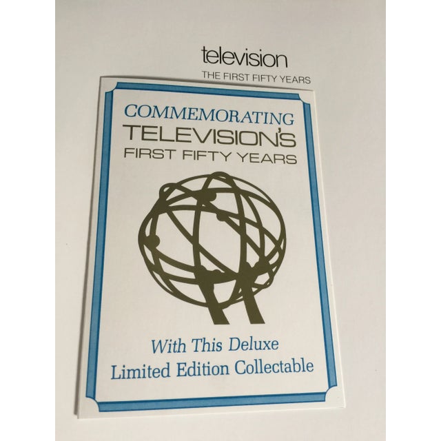 Contemporary Book - Royal Blue Cover - "Television - the First Fifty Years" Book For Sale - Image 3 of 13