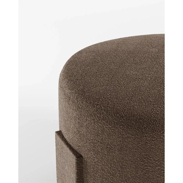 Cassete Puff in Boucle Brown by Alter Ego for Collector, in New conditions. Designed from 2000