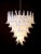 Sumptuous Pink and White Petal Murano Glass Chandelier, Italy, 1980s For Sale - Image 11 of 13