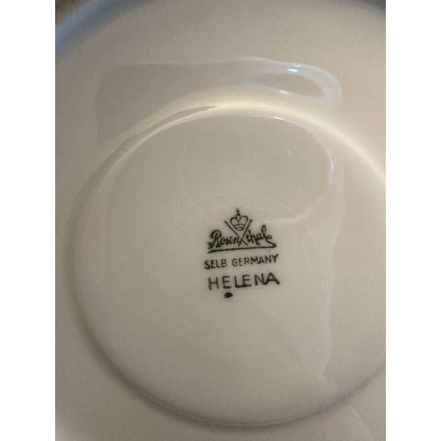 Mid-Century Modern 1950s Rosenthal Selb Germany Tea Cup and Saucer "Helena" Pattern - Set for 6 For Sale - Image 3 of 18