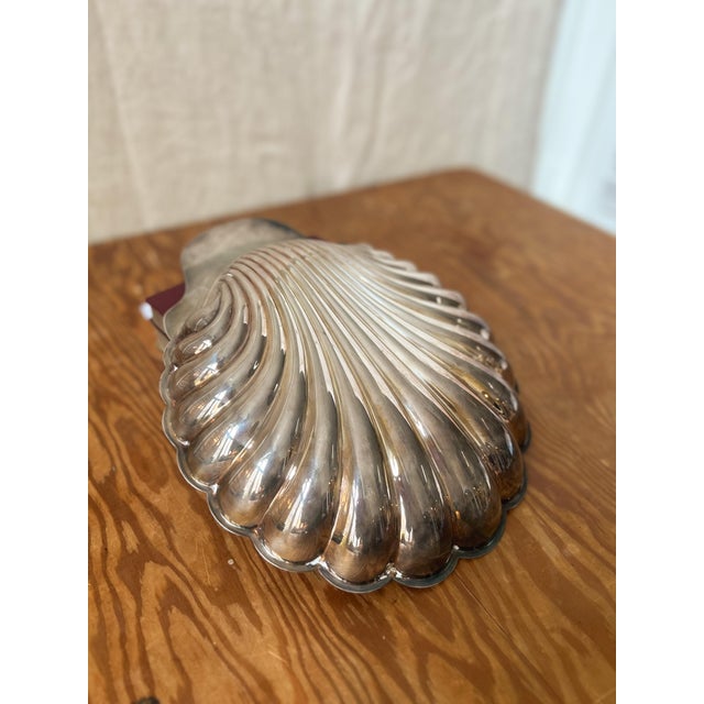 Rococo Mid 20th Century Rocco Silver-Plated Shell For Sale - Image 3 of 5