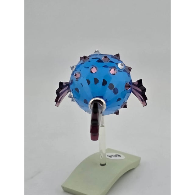 Vintage Swarovski Crystal Paradise Fish 626203 Cleona Capri Blue W Box. For Sale - Image 9 of 15