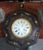 Napoleon III Octagonal Wall Clock with Painted Flowers For Sale - Image 6 of 8
