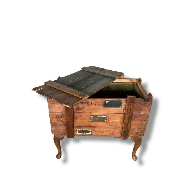 Brown Military Chest Coffee Table For Sale - Image 8 of 9