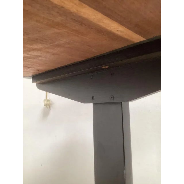 Wood Dutch School Desk, 1950s For Sale - Image 7 of 12