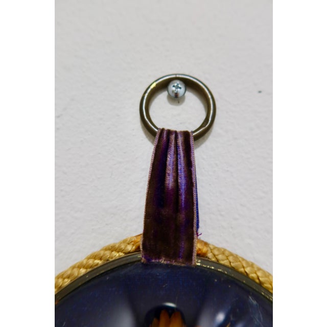French Antique French Dried Flower Convex Glass Display — Provençal Immortelles, Late 19th / Early 20th Century For Sale - Image 3 of 7