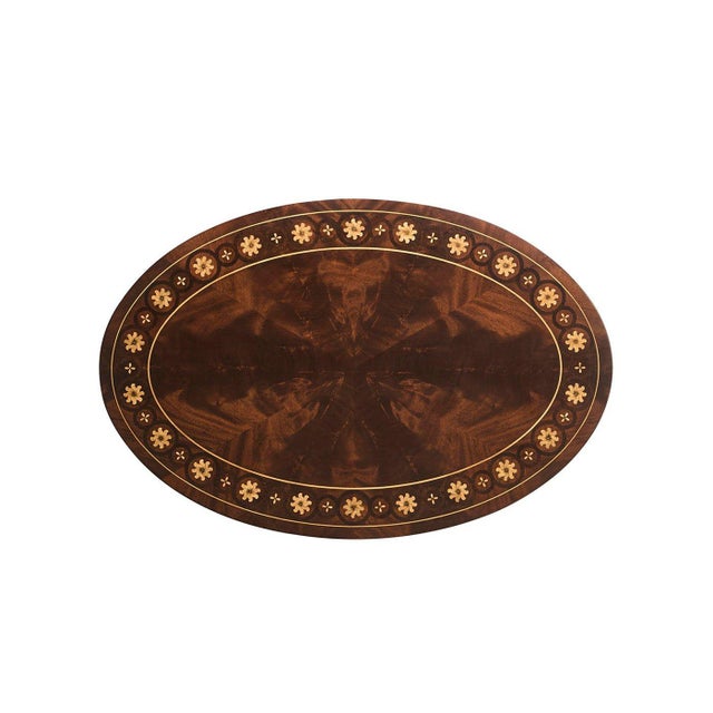 English English Mahogany Oval Side Table For Sale - Image 3 of 10