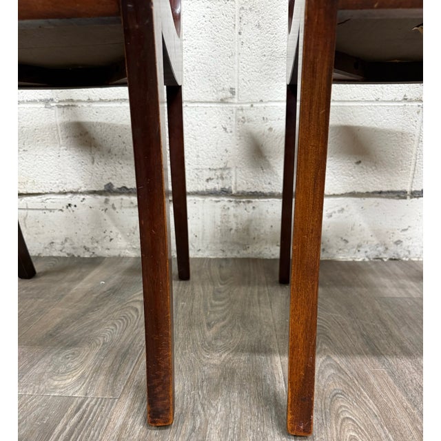 Vintage Associated Factories Duncan Phyfe Regency Style Mahogany Dining Chairs For Sale In Kansas City - Image 6 of 14