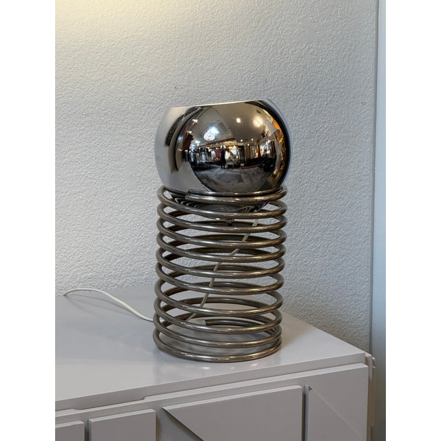 Mid 20th Century Style After Ingo Maurer Spring Mid Century Modern Tables Lamps - a Pair For Sale In San Francisco - Image 6 of 12