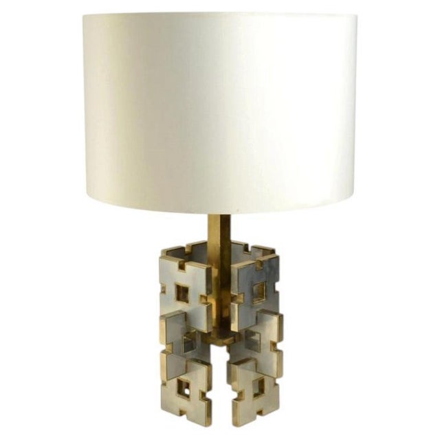 Geometric Table Lamp by Gaetano Sciolari, 1970s For Sale - Image 11 of 11