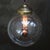 Mid-Century Modern Vintage European Clear Glass and Brass Top Pendant Light For Sale - Image 3 of 7