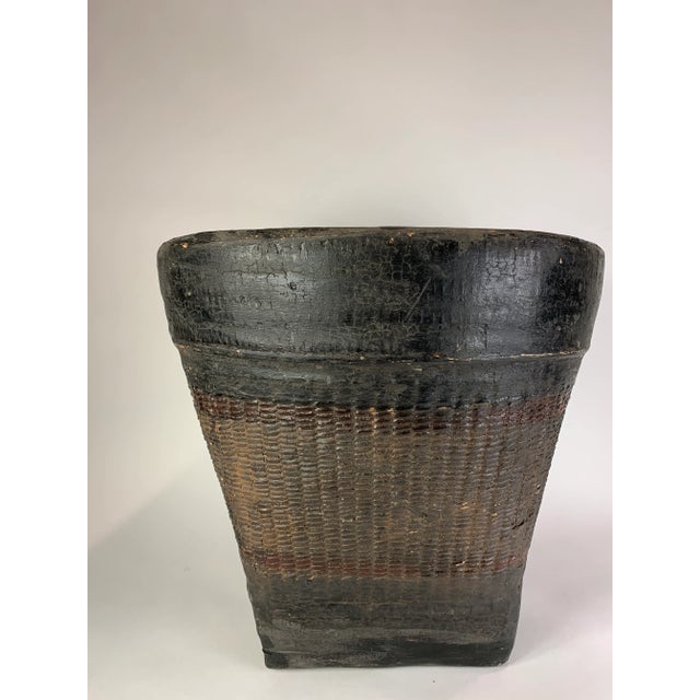 Indian Early 20th Century Indian Mud Basket For Sale - Image 3 of 7