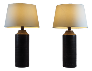 Scandinavian Brutalist Ceramic Table Lamps from Guldkroken, Sweden, 1960s, Set of 2
