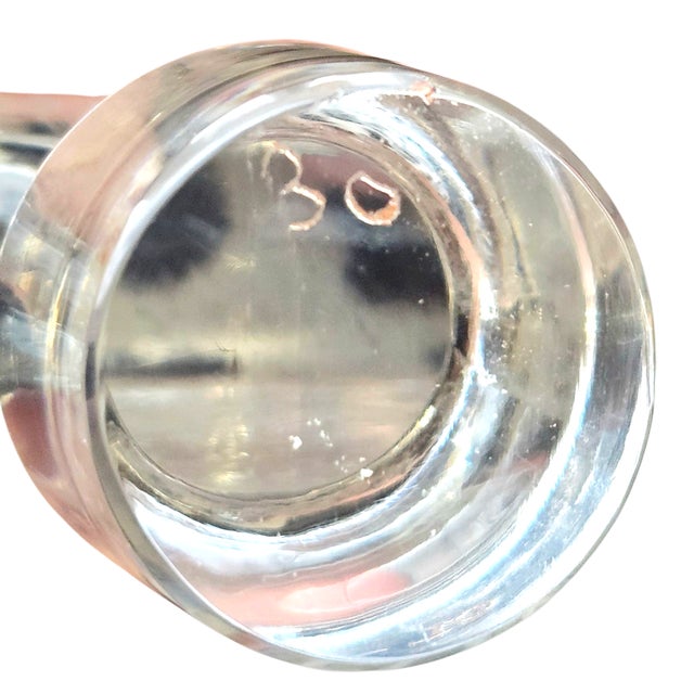 1940s Baccarat “Michelangelo” Wheel-Engraved Crystal Decanter, Signed For Sale - Image 17 of 18