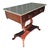 Vintage Victorian Lyre Base Foyer Console Table With Granite/Marble Top For Sale In Raleigh - Image 6 of 12