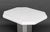 White Modern White Painted and Mirrored Pedestal Table For Sale - Image 8 of 8