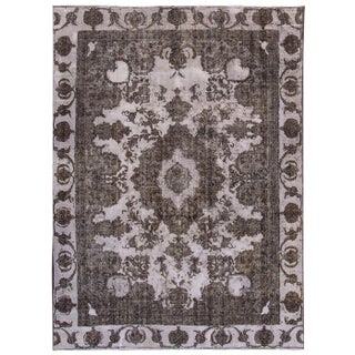 Early 20th Century Antique Overdyed Wool Rug For Sale