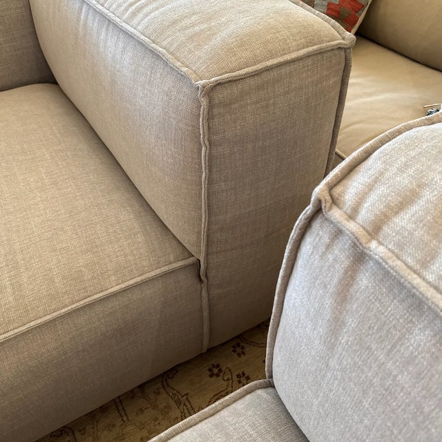 Plastic Arhaus Motion Collection Coburn Sofa, Nomad Stone For Sale - Image 7 of 12