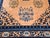 Early 20th Century Art Deco Chinese Rug, Handwoven Wool Pile, Apricot & Navy, Lotus Motif, 8' x 11' For Sale - Image 15 of 18