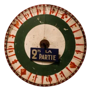 Vintage Fairground Lottery Wheel