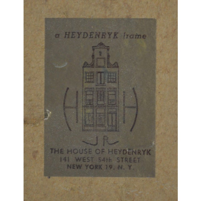 Mid 20th Century House of Heydenryk Hand Painted Amphora Mirror For Sale - Image 5 of 6